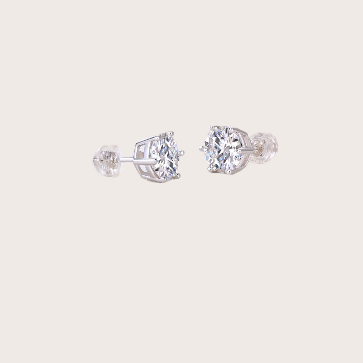 Serene Stud Earrings 0.5ct in 925 sterling silver