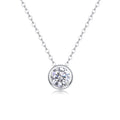 Purity 1 Carat Moissanite Pendant Necklace in Sterling Silver