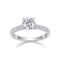 Smitten 1 Carat Moissanite Solitaire Ring in Sterling Silver