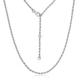 Corda Rope Chain Necklace in Sterling Silver