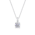 Encounter 1 Carat Moissanite Solitaire Pendant Necklace in Sterling Silver