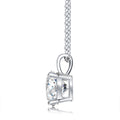 Radiance Moissanite Solitaire Pendant Necklace in Sterling Silver