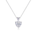 Cherish Heart-Cut Moissanite Heart Pendant Necklace in Sterling Silver
