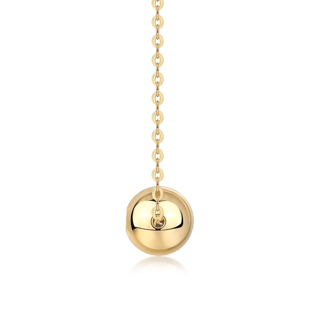 Fortune Moissanite Disc Pendant Necklace in Gold-Tone Sterling Silver