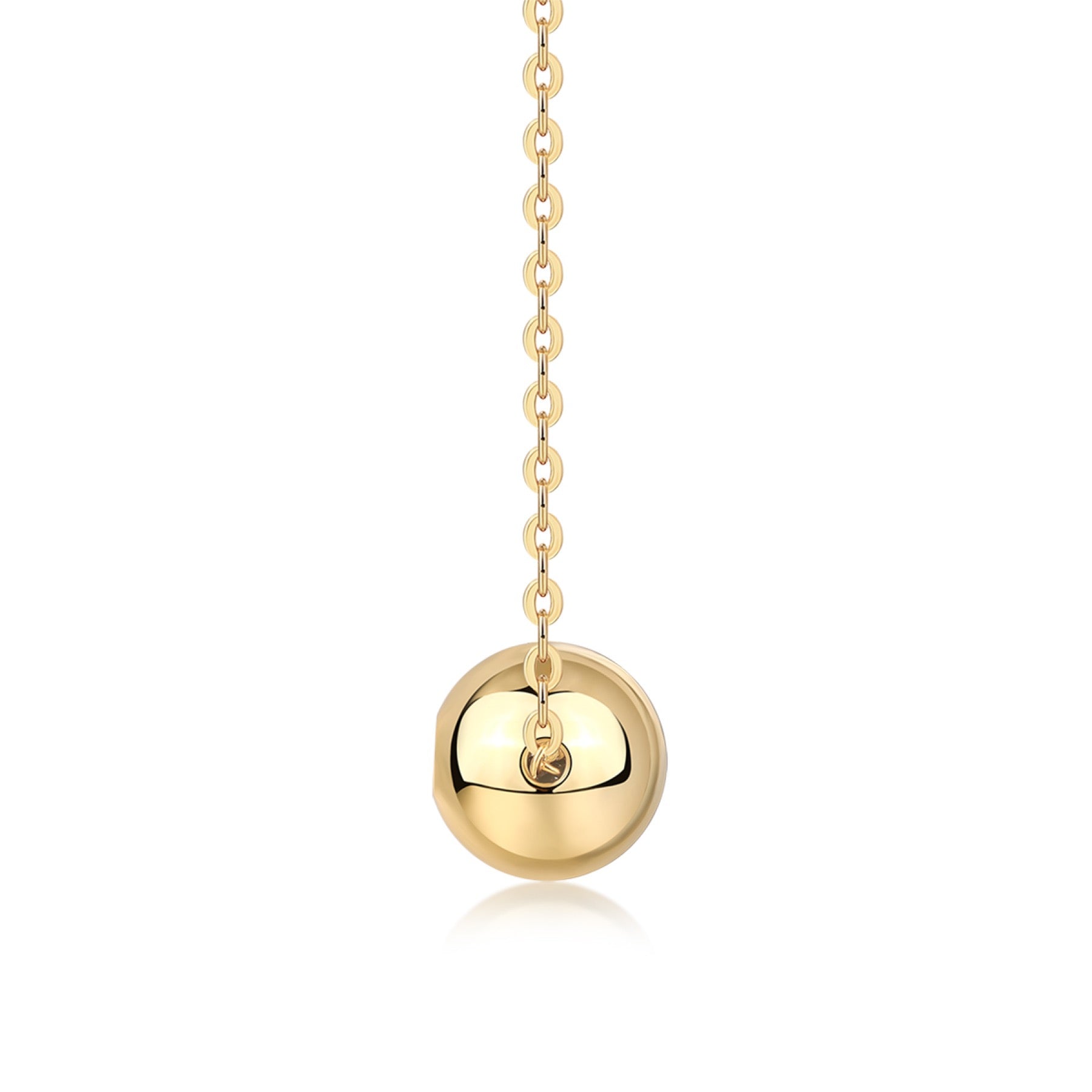 Fortune Moissanite Disc Pendant Necklace in Gold-Tone Sterling Silver