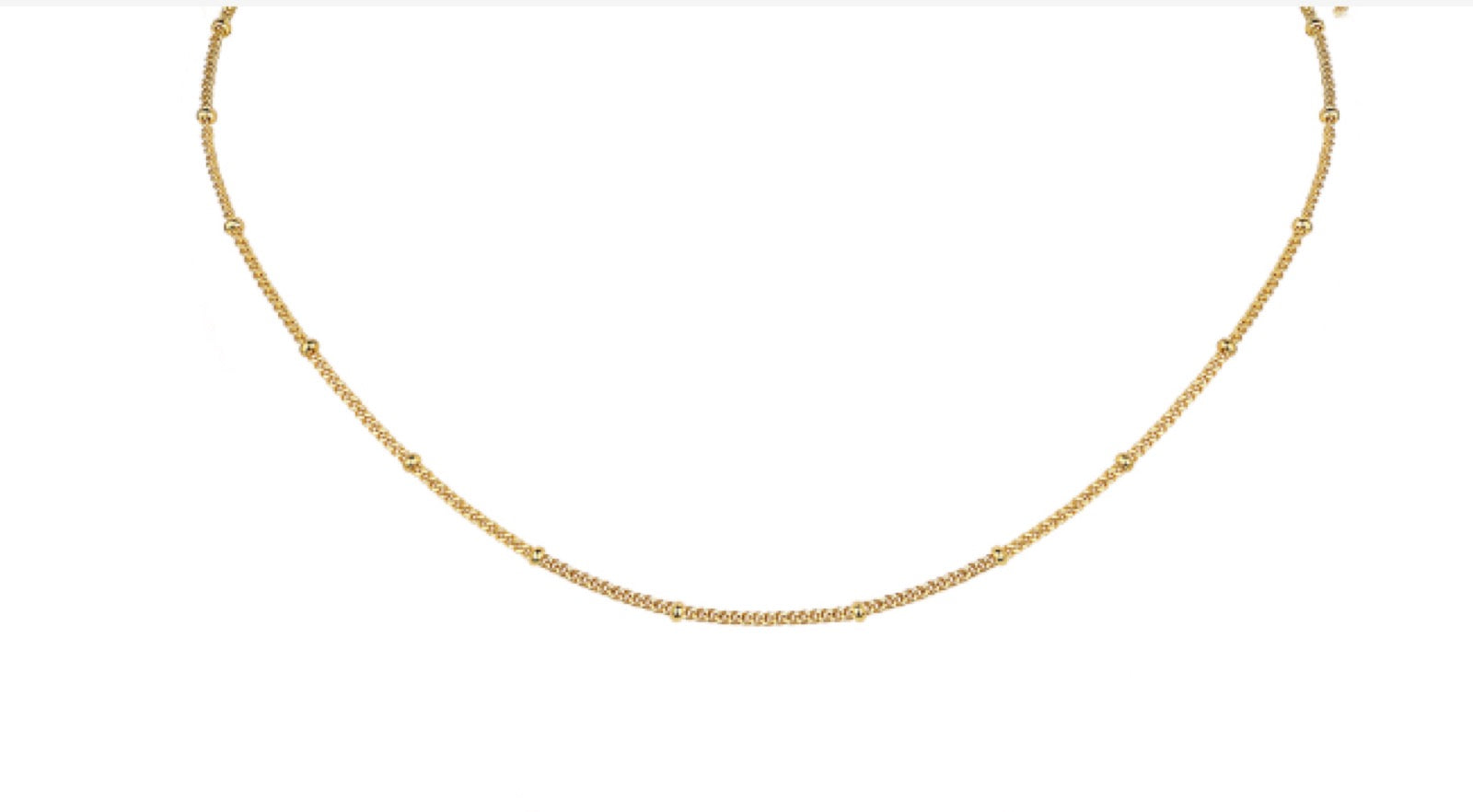 Filo Chain Necklace in Gold-Tone Sterling Silver