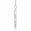 Polaris Moissanite North Star Pendant Necklace in Sterling Silver