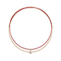 Fortune 0.5 Carat Moissanite Red Cord Necklace in Sterling Silver