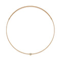 Dawn 0.3 Carat Moissanite Gold-Tone Cord Necklace in Sterling Silver