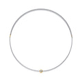 Charm 0.3 Carat Moissanite Cord Necklace in Sterling Silver