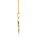 Sagittarius Moissanite Zodiac Pendant Necklace in Gold-Tone Sterling Silver