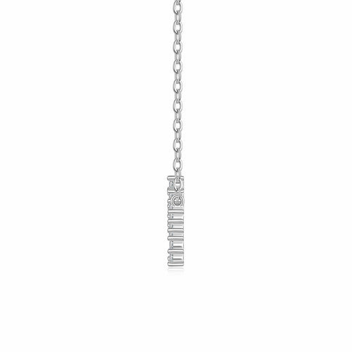 Astra Moissanite Star Pendant Necklace in Sterling Silver