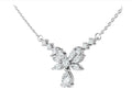 Papillon Moissanite Butterfly Necklace in Sterling Silver