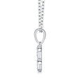 Aquarius Moissanite Zodiac Pendant Necklace in Sterling Silver
