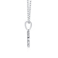 Libra Moissanite Zodiac Pendant Necklace in Sterling Silver