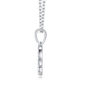 Scorpio Moissanite Zodiac Pendant Necklace in Sterling Silver