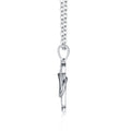 Infinity Moissanite Infinity Heart Necklace in Sterling Silver