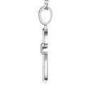 Covenant Moissanite Cross Necklace in Sterling Silver