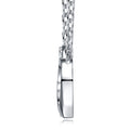 Twinheart Moissanite Double Heart Necklace in Sterling Silver