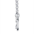 Clover Link Moissanite Clover Link Necklace in Sterling Silver