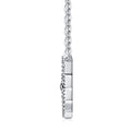 Quatrefoil Moissanite Clover Pendant Necklace in Sterling Silver