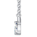 Lys Moissanite Solitaire Pendant Necklace in Sterling Silver