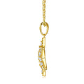 Starfish Moissanite Starfish Pendant Necklace in Sterling Silver