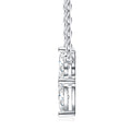 Foliole Moissanite Clover Pendant Necklace in Sterling Silver