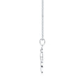Oasis Moissanite Palm Tree Pendant Necklace in Sterling Silver