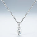 Matins Moissanite Cross Necklace in Sterling Silver