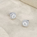Confetti 0.5 Carat Moissanite Stud Earrings in Sterling Silver