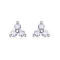 Celestia Moissanite Moon and Star Drop Earrings in Sterling Silver