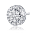 Cupolino Moissanite Cluster Stud Earrings in Sterling Silver