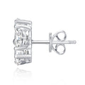 Amoreflor Moissanite Cluster Stud Earrings in Sterling Silver