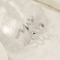 Voluta Moissanite Ear Climber Earrings in Sterling Silver