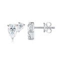 Gemello Moissanite Stud Earrings in Sterling Silver
