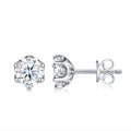 Chiaro 1 Carat Moissanite Stud Earrings in Sterling Silver