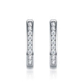 Uugie Moissanite Huggie Hoop Earrings in Sterling Silver