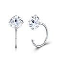 Nudo Moissanite Stud Earrings in Sterling Silver