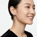 Fioccopendente Moissanite Drop Earrings in Sterling Silver