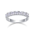Lucky Seven Moissanite Five-Stone Ring in Sterling Silver