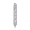 Mr. Right Moissanite Eternity Band Ring in Sterling Silver