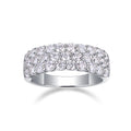 Phantom Moissanite Band Ring in Sterling Silver