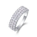 Verse Moissanite Band Ring in Sterling Silver