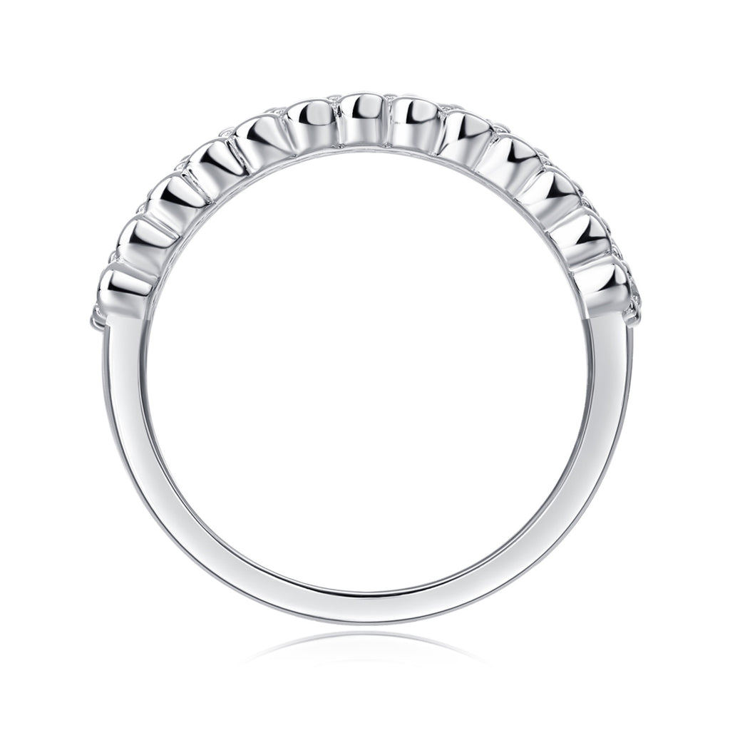Verse Moissanite Band Ring in Sterling Silver