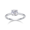 Sweet Nothing 1 Carat Moissanite Solitaire Ring in Sterling Silver