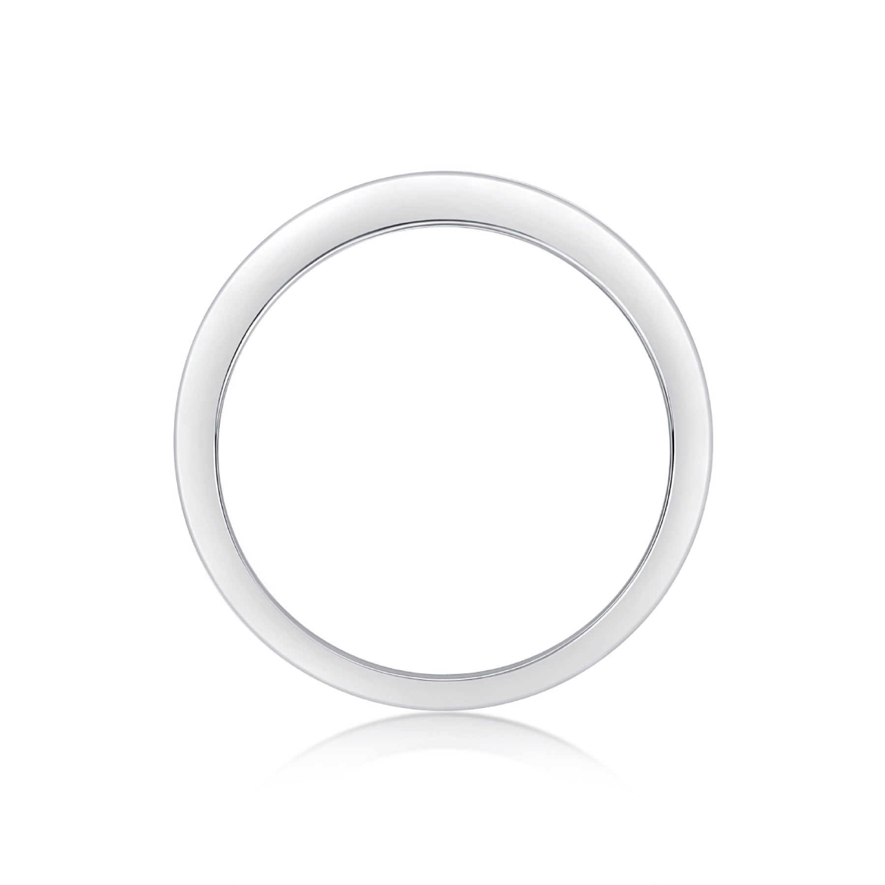 Whim Moissanite Band Ring in Sterling Silver