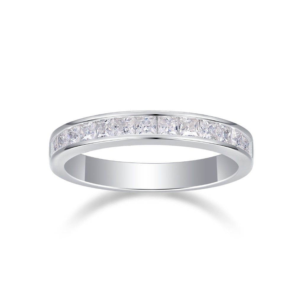 Whim Moissanite Band Ring in Sterling Silver