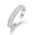 Idyll Moissanite Band Ring in Sterling Silver