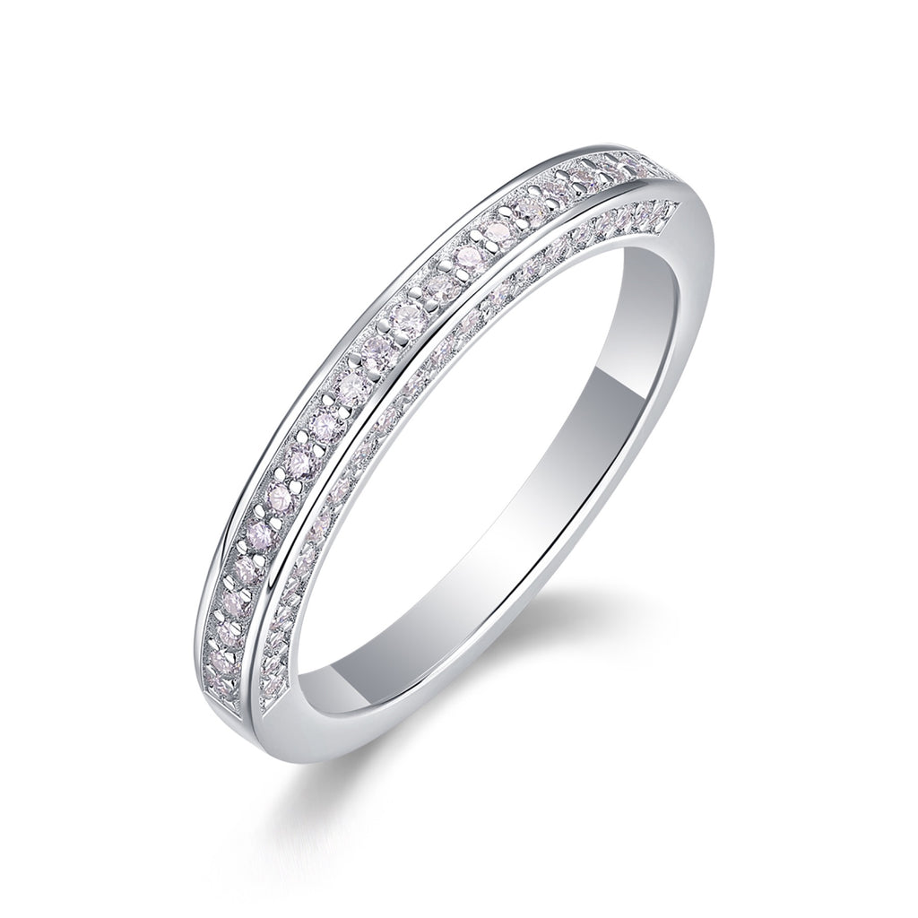Reach Moissanite Band Ring in Sterling Silver